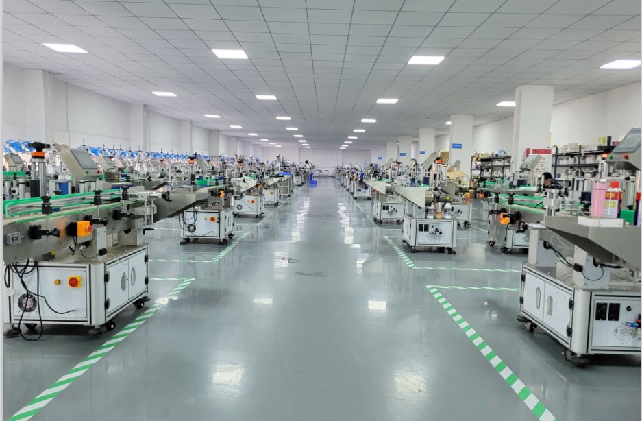 Dongguan Henglitong Production Workshop — Full-Automatic Labeling Machine Assembly Line