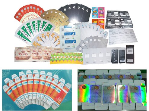 Double Label Head Split Card Labeling Machine (T114) Applicable Samples
